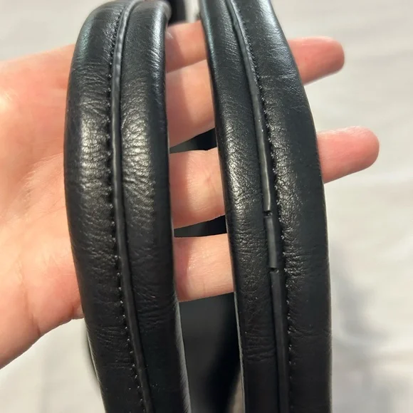 Steve Madden Black Faux Leather Bag Gold Hardware & Studs - Picture 11 of 14